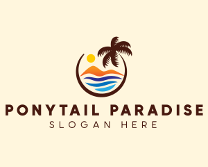 Beach Mountain Travel logo design