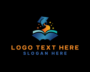 Leaning Center - Knowledge Book Learning logo design