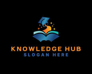 Knowledge Book Learning logo design