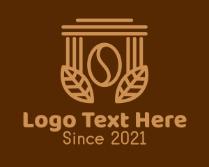 Coffee Latte - Coffee Brew Pillar logo design
