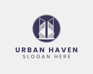 Condo - Urban Real Estate Building logo design