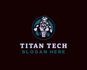 Titan - Zeus Titan Muscle Training logo design