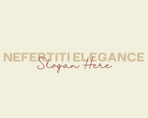 Elegant Script Company logo design