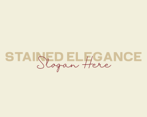 Elegant Script Company logo design