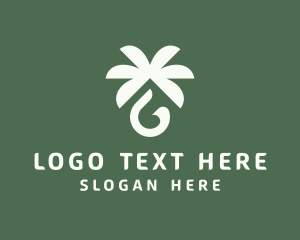 Aroma - Palm Tree Oil Letter G logo design