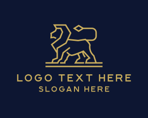 Lion - Majestic Lion Firm logo design