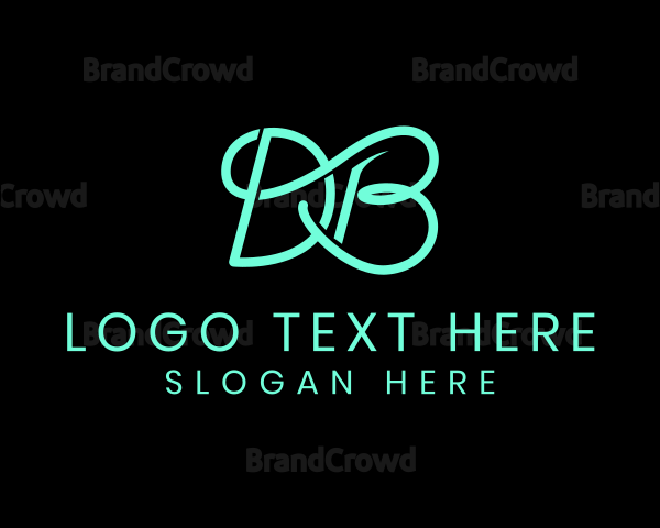 Elegant Minimalist Letter DB Logo