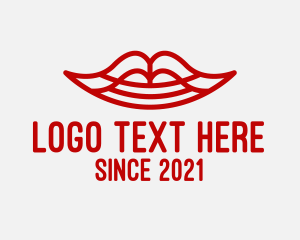 Lipstick - Cosmetic Beauty Blogger logo design