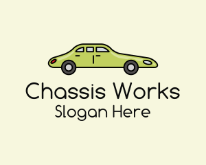 Chassis - Green Long Car logo design