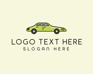 Automobile - Green Long Car logo design