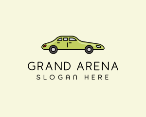 Green Long Car logo design