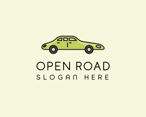 Green Long Car logo design