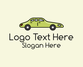 Green Long Car logo design