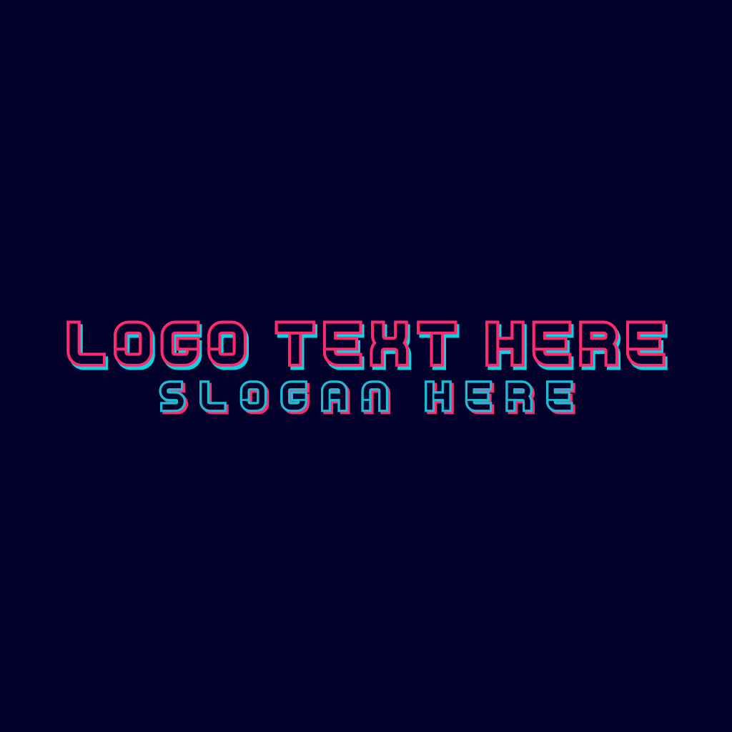 Neon Tech Wordmark Logo | BrandCrowd Logo Maker