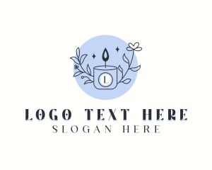 Spa - Scented Organic Candle logo design