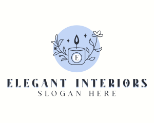 Scented Organic Candle logo design