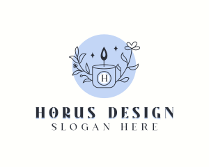 Scented Organic Candle logo design