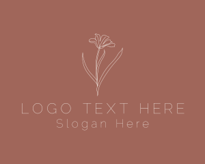 Minimal - Minimalist Beauty Flower logo design