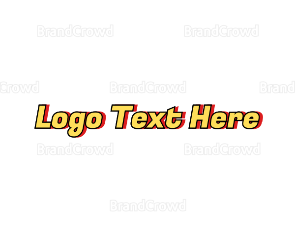 Retro Fun Comic Logo