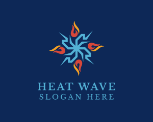Heat - Fire Torch Heating logo design