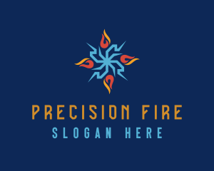 Fire Torch Heating  logo design