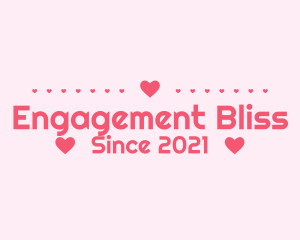 Engagement - Valentine Lover Heart logo design