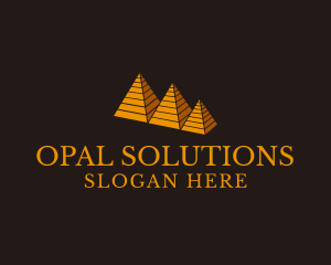 Egyptian Pyramid Finance  logo design