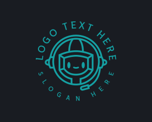 Communication - Digital Talk Robot logo design