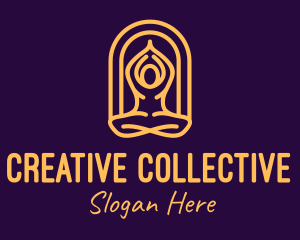 Meditation Yoga Wellness logo design