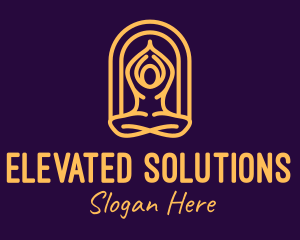 Meditation Yoga Wellness logo design