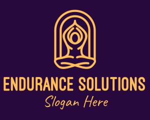 Meditation Yoga Wellness logo design