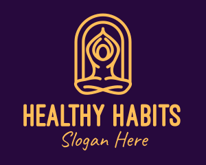 Meditation Yoga Wellness logo design