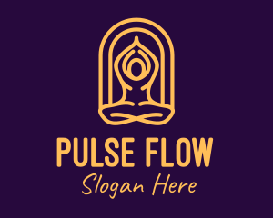 Meditation Yoga Wellness logo design