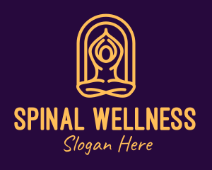 Meditation Yoga Wellness logo design