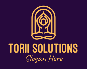 Meditation Yoga Wellness logo design