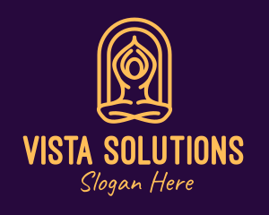 Meditation Yoga Wellness logo design