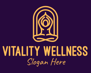 Wellness - Meditation Yoga Wellness logo design