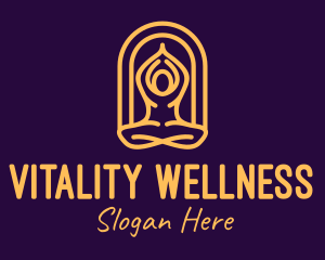 Meditation Yoga Wellness logo design