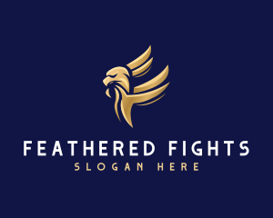 Wing Eagle Letter F logo design