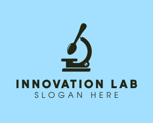 Laboratory - Spoon Microscope Laboratory logo design