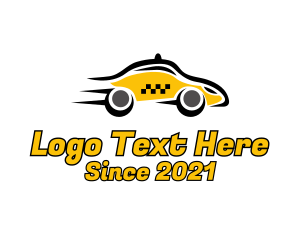 Public Transportation - Fast Yellow Taxi logo design