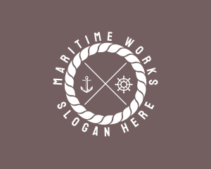 Marine Nautical Sailor logo design