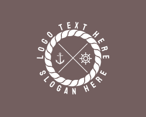 Anchor - Marine Nautical Sailor logo design