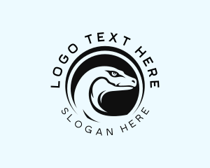 Snow Leopard - Wildlife Komodo Dragon logo design