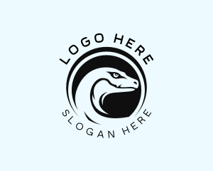 Snow Leopard - Wildlife Komodo Dragon logo design