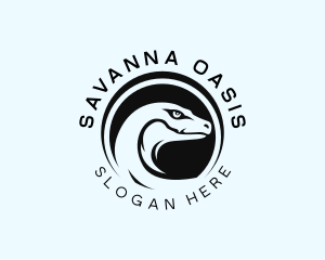 Savanna - Wildlife Komodo Dragon logo design