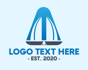 Double - Modern Double Sailboat logo design