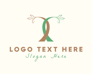 Biology - Tree Garden Letter T logo design