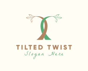 Tree Garden Letter T logo design