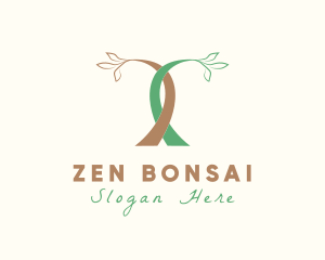 Bonsai - Tree Garden Letter T logo design